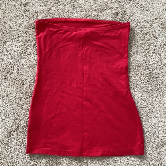 Basic red tube top. NWOT - Picture 3 of 3